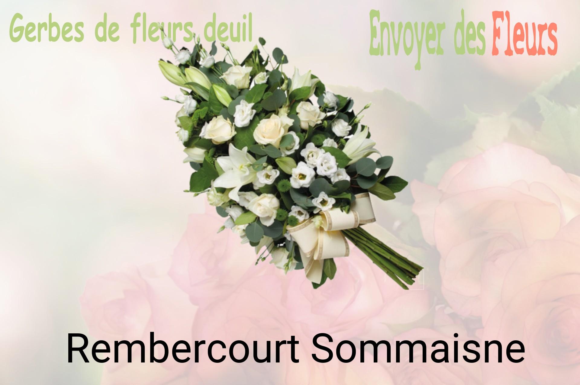 Gerbe de fleurs de deuil livrée à Rembercourt-Sommaisne